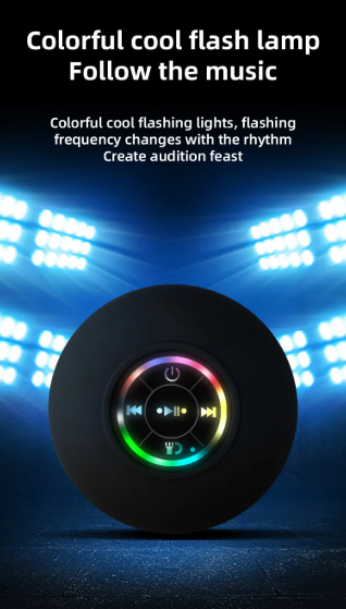 SoundGlow Wireless Suction Speaker