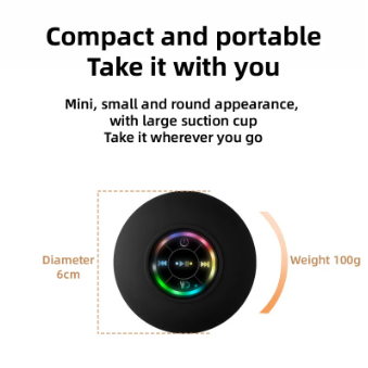 SoundGlow Wireless Suction Speaker