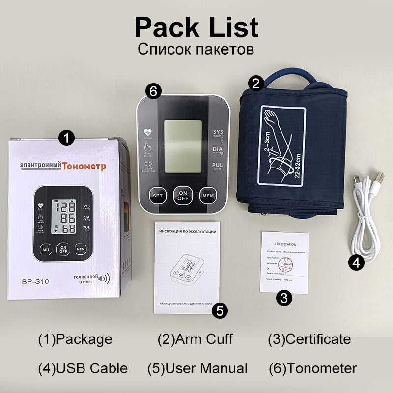 Home Health Voice Activated BP Monitor
